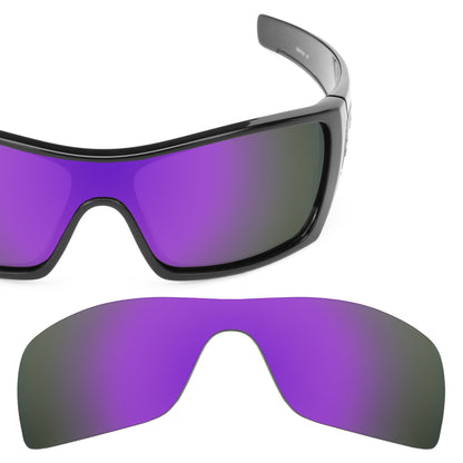 Oakley Batwolf OO9101 replacement lenses — Plasma Purple MirrorShield® polarized sunglass lens, 100% UV | ReFramed