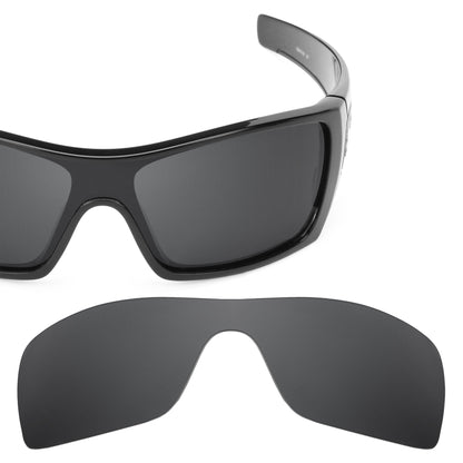 Oakley Batwolf OO9101 replacement lenses — Stealth Black polarized sunglass lens, 100% UV | ReFramed