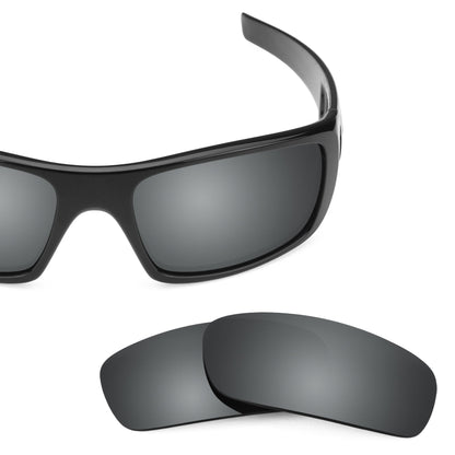 Oakley Crankshaft OO9239 replacement lenses — Black Chrome MirrorShield® polarized sunglass lens, 100% UV | ReFramed