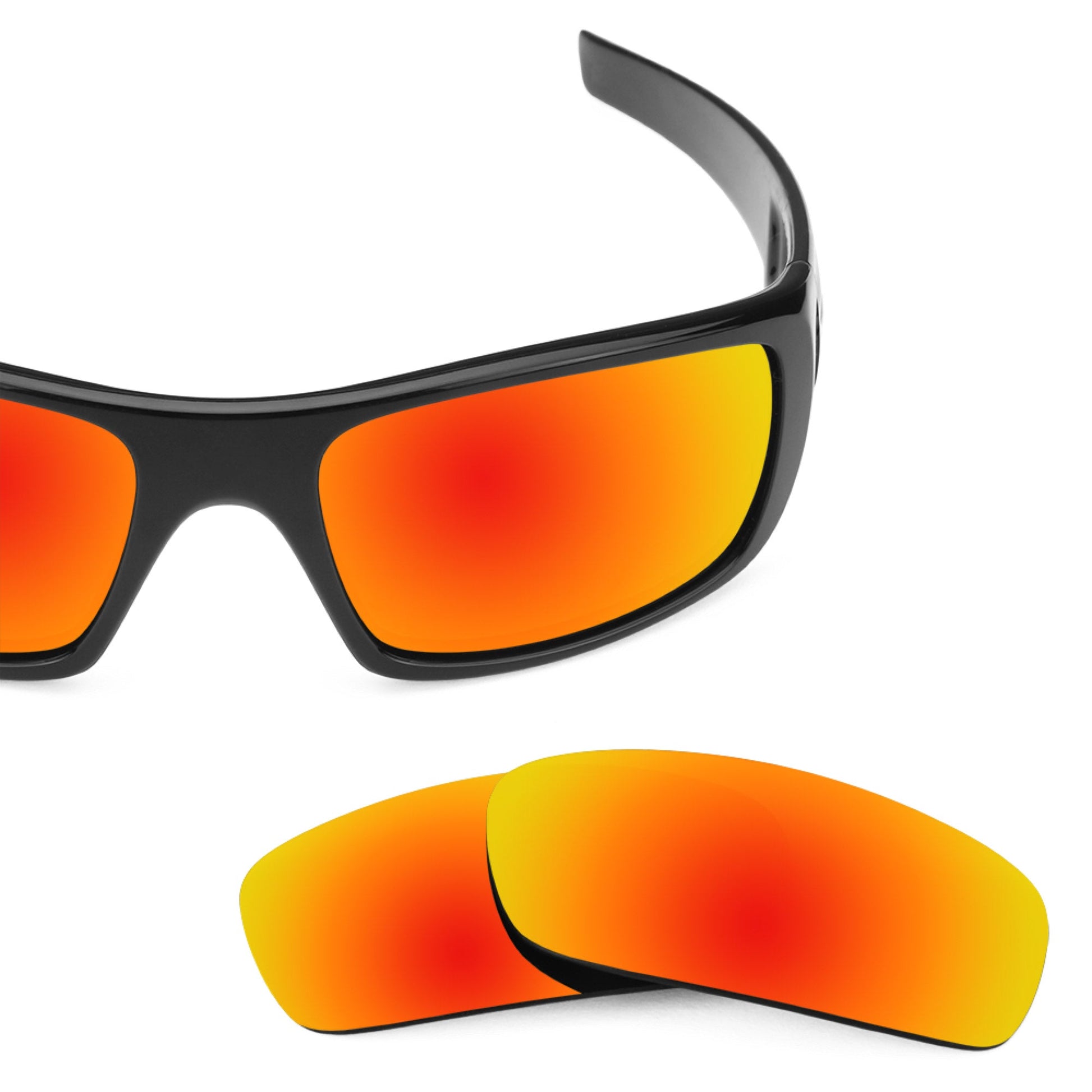 Oakley Crankshaft OO9239 replacement lenses — Fire Red MirrorShield® polarized sunglass lens, 100% UV | ReFramed