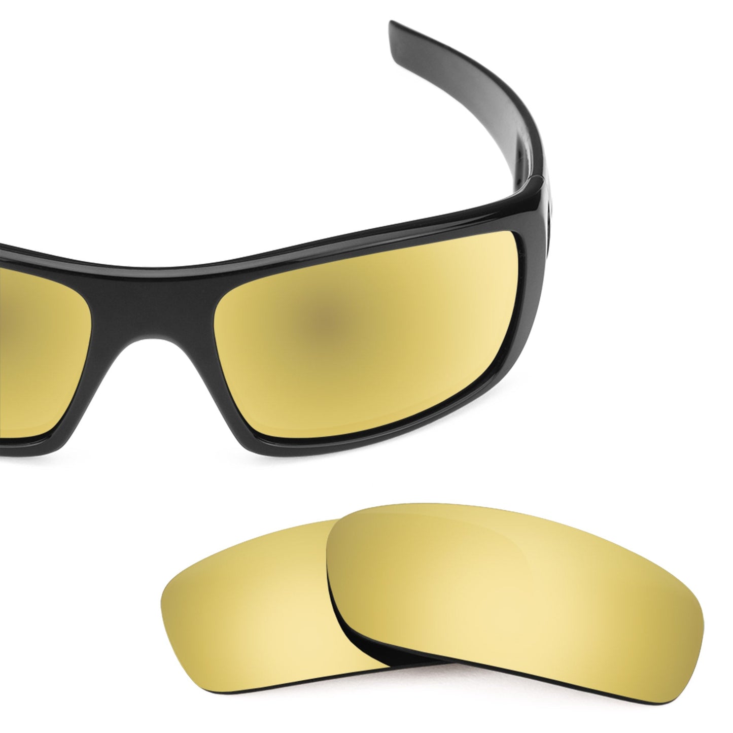 Oakley Crankshaft OO9239 replacement lenses — Flare Gold MirrorShield® polarized sunglass lens, 100% UV | ReFramed