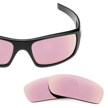 Oakley Crankshaft OO9239 replacement lenses — Rose Gold MirrorShield® polarized sunglass lens, 100% UV | ReFramed