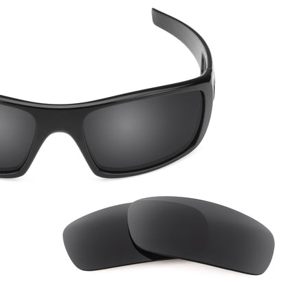 Oakley Crankshaft OO9239 replacement lenses — Stealth Black polarized sunglass lens, 100% UV | ReFramed