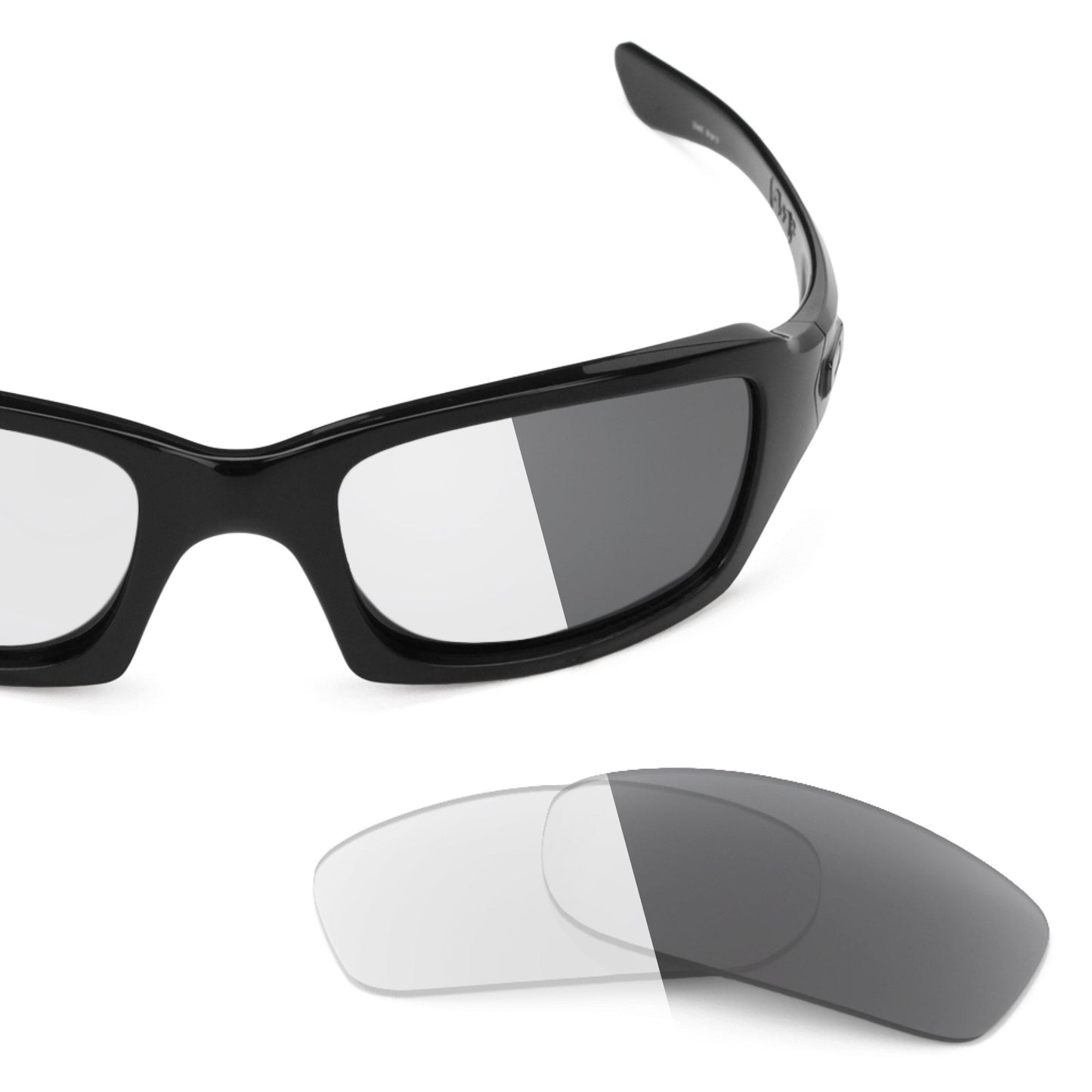 Oakley Fives Squared OO9238 replacement lenses — Adapt Gray Photochromic polarized sunglass lens, 100% UV | ReFramed