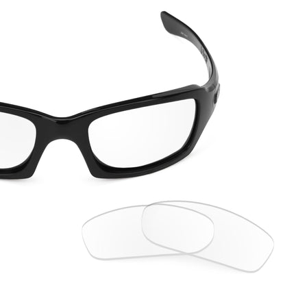 Oakley Fives Squared OO9238 replacement lenses — Crystal Clear polarized sunglass lens, 100% UV | ReFramed