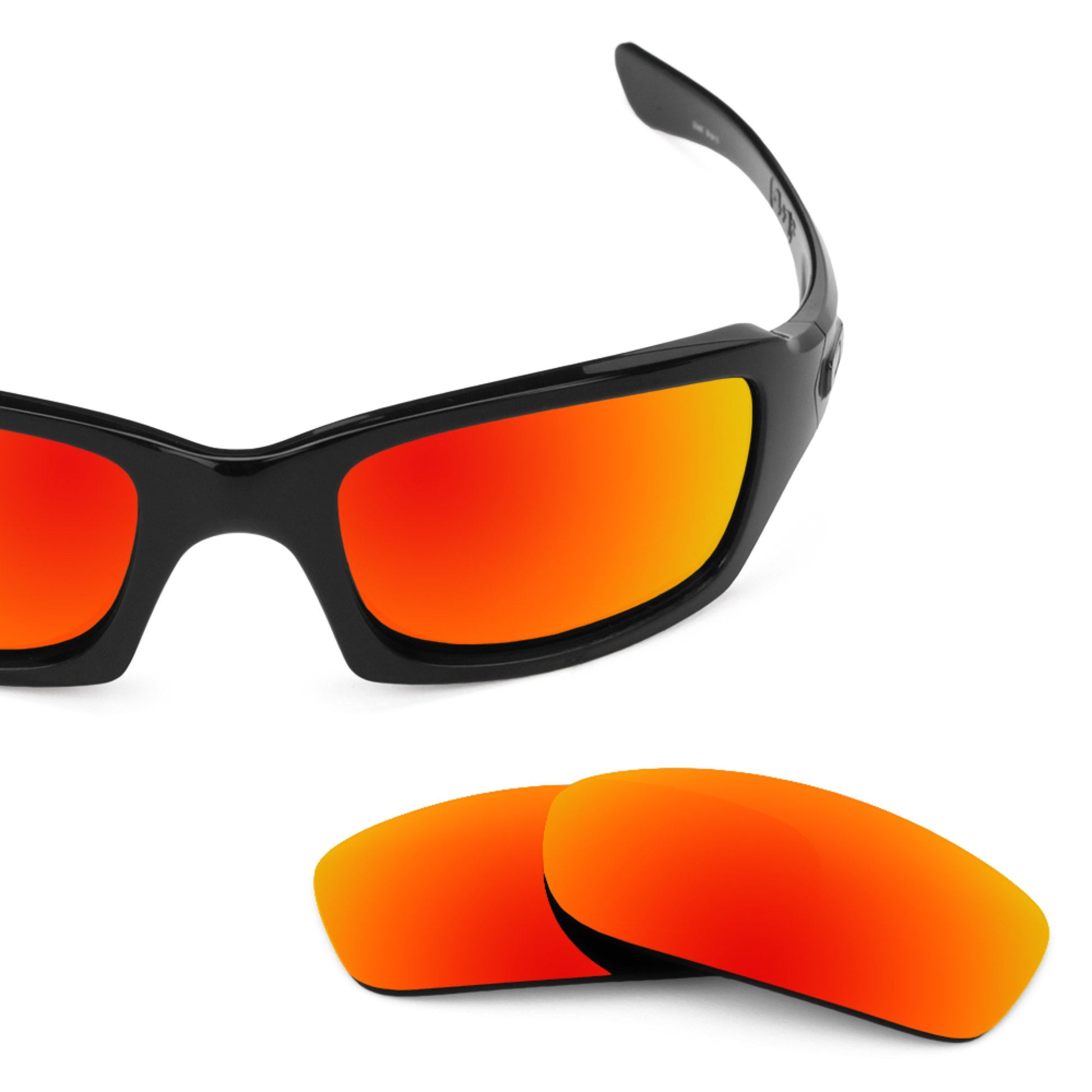 Oakley Fives Squared OO9238 replacement lenses — Fire Red MirrorShield® polarized sunglass lens, 100% UV | ReFramed
