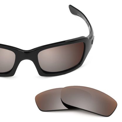 Oakley Fives Squared OO9238 replacement lenses — Flash Bronze MirrorShield® polarized sunglass lens, 100% UV | ReFramed
