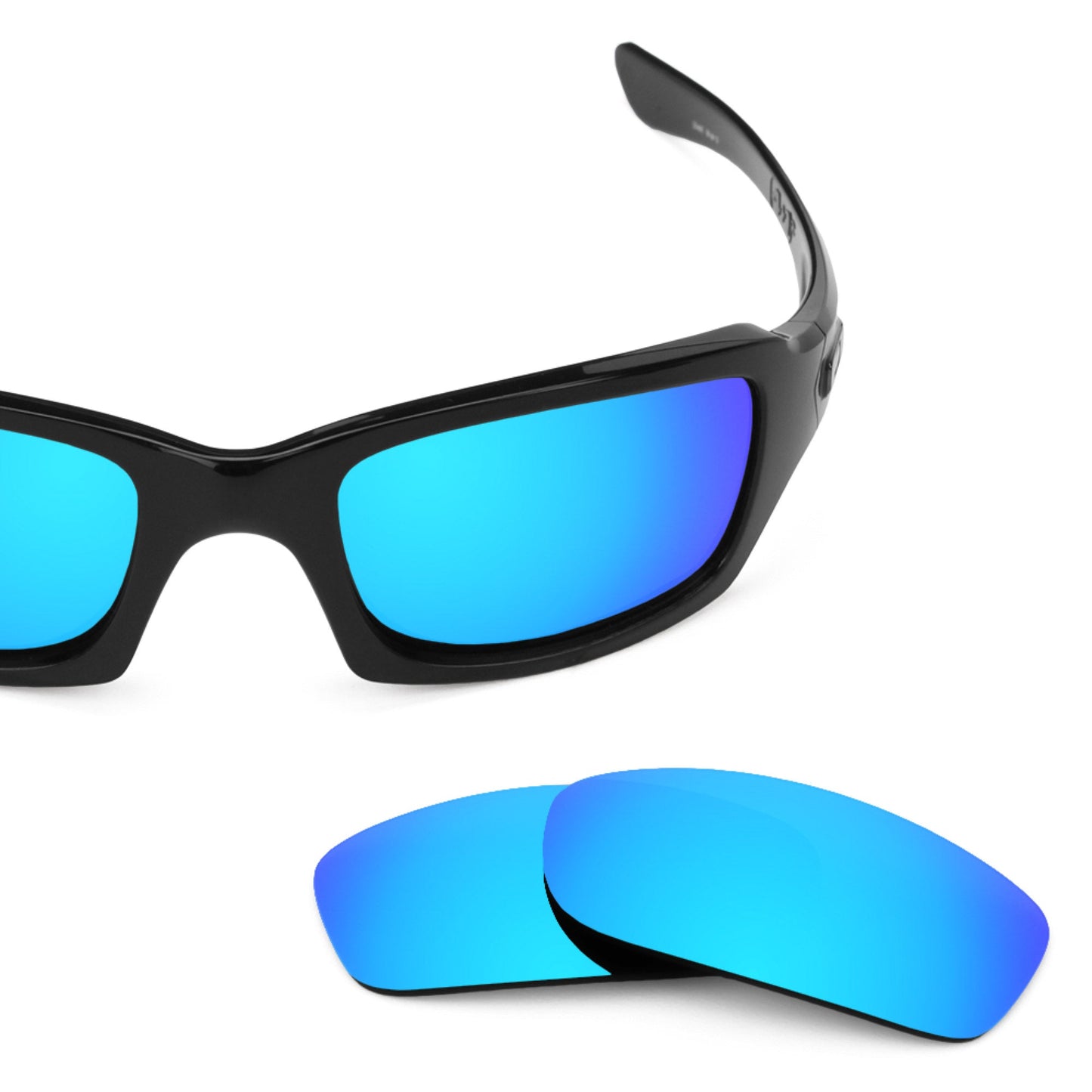 Oakley Fives Squared OO9238 replacement lenses — Ice Blue MirrorShield® polarized sunglass lens, 100% UV | ReFramed