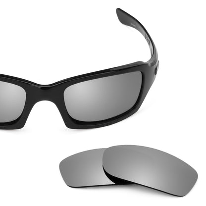 Oakley Fives Squared OO9238 replacement lenses — Titanium MirrorShield® polarized sunglass lens, 100% UV | ReFramed