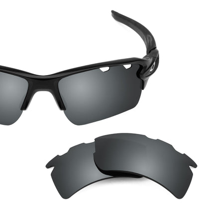 Oakley Flak 2.0 XL Vented OO9188 replacement lenses — Black Chrome MirrorShield® polarized sunglass lens, 100% UV | ReFramed