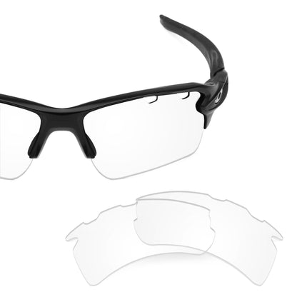 Oakley Flak 2.0 XL Vented OO9188 replacement lenses — Crystal Clear polarized sunglass lens, 100% UV | ReFramed