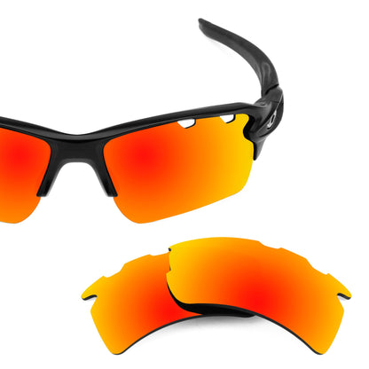 Oakley Flak 2.0 XL Vented OO9188 replacement lenses — Fire Red MirrorShield® polarized sunglass lens, 100% UV | ReFramed