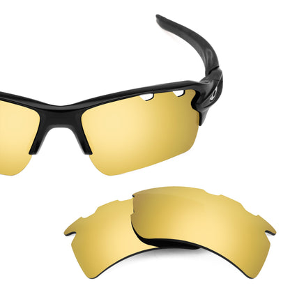 Oakley Flak 2.0 XL Vented OO9188 replacement lenses — Flare Gold MirrorShield® polarized sunglass lens, 100% UV | ReFramed