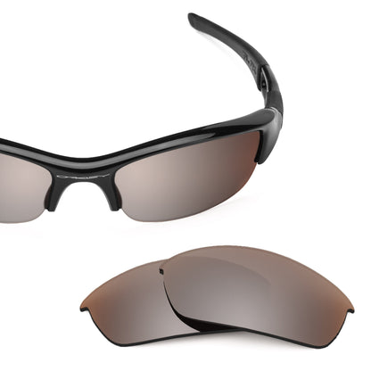 Oakley Flak Jacket OO9008 replacement lenses — Flash Bronze MirrorShield® polarized sunglass lens, 100% UV | ReFramed