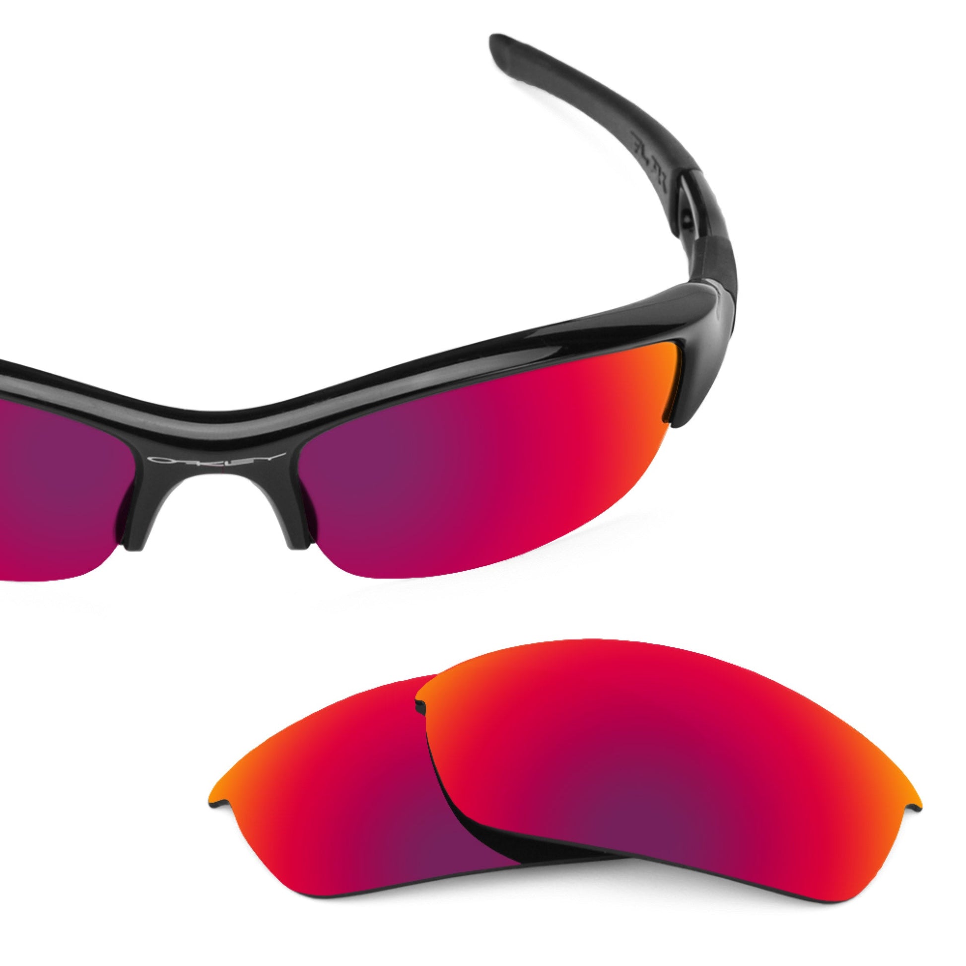 Oakley Flak Jacket OO9008 replacement lenses — Midnight Sun MirrorShield® polarized sunglass lens, 100% UV | ReFramed