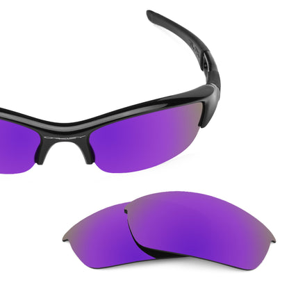 Oakley Flak Jacket OO9008 replacement lenses — Plasma Purple MirrorShield® polarized sunglass lens, 100% UV | ReFramed