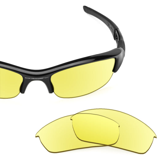 Oakley Flak Jacket OO9008 replacement lenses — precision-cut polarized sunglass lenses, 100% UV | ReFramed