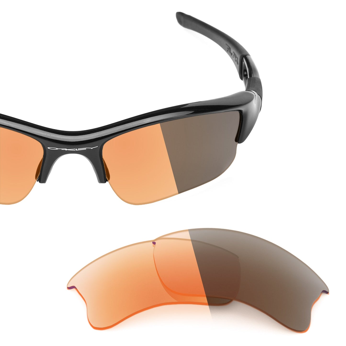Oakley Flak Jacket XLJ OO9009 replacement lenses — precision-cut polarized sunglass lenses, 100% UV | ReFramed