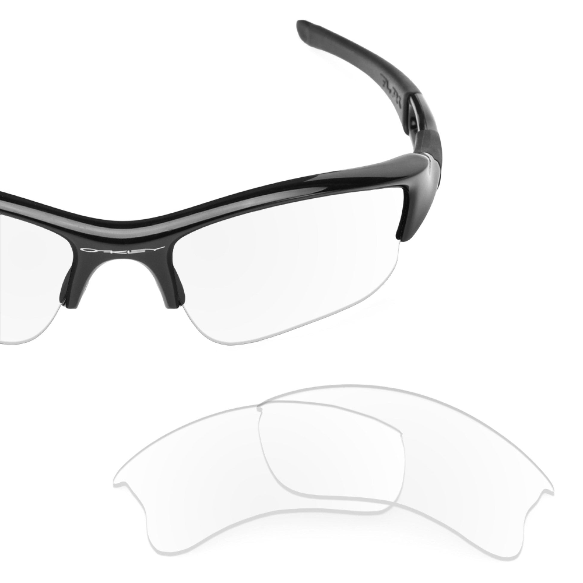 Oakley Flak Jacket XLJ OO9009 replacement lenses — Crystal Clear polarized sunglass lens, 100% UV | ReFramed