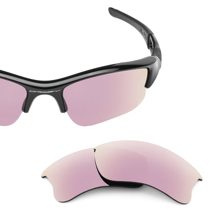 Oakley Flak Jacket XLJ OO9009 replacement lenses — Rose Gold MirrorShield® polarized sunglass lens, 100% UV | ReFramed