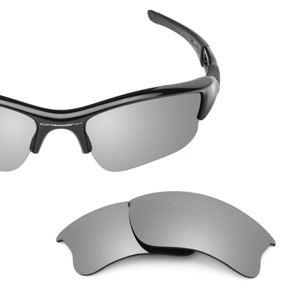 Oakley Flak Jacket XLJ OO9009 replacement lenses — Titanium MirrorShield® polarized sunglass lens, 100% UV | ReFramed