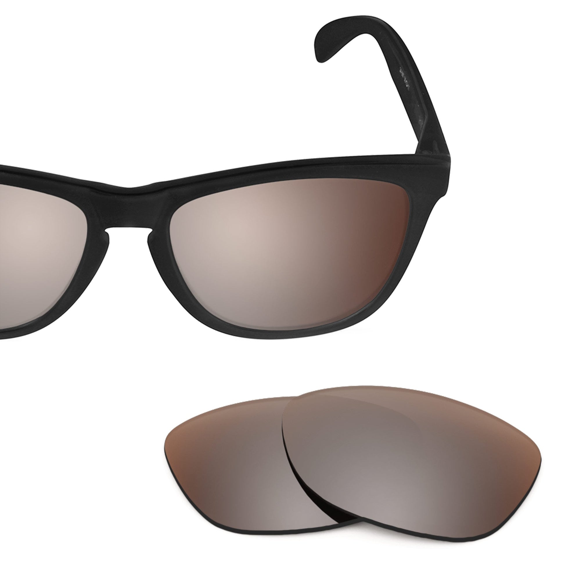 Oakley Frogskins OO9013 replacement lenses — Flash Bronze MirrorShield® polarized sunglass lens, 100% UV | ReFramed