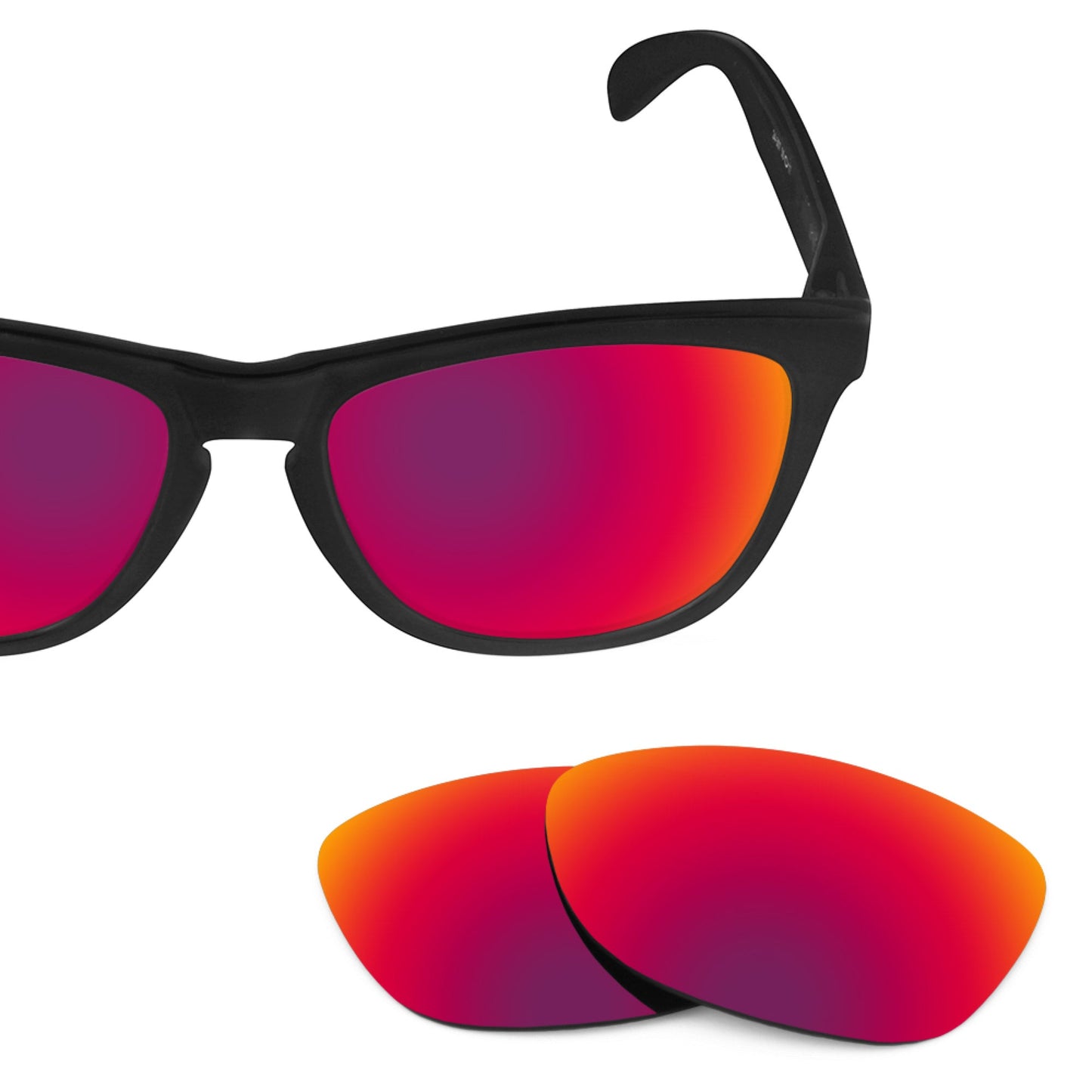 Oakley Frogskins OO9013 replacement lenses — Midnight Sun MirrorShield® polarized sunglass lens, 100% UV | ReFramed