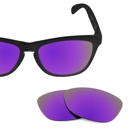 Oakley Frogskins OO9013 replacement lenses — Plasma Purple MirrorShield® polarized sunglass lens, 100% UV | ReFramed