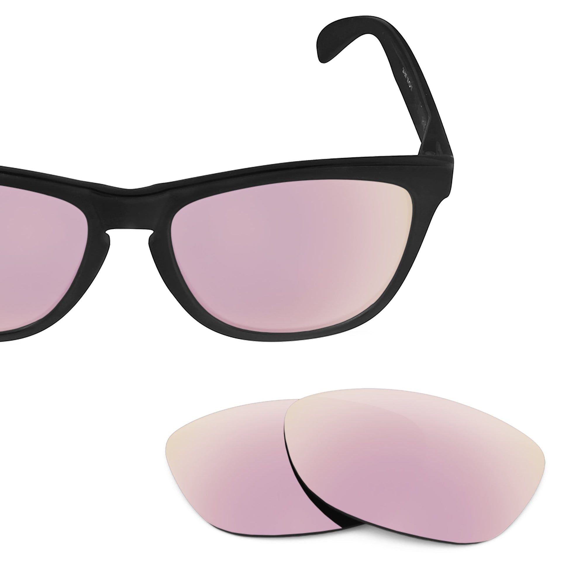 Oakley Frogskins OO9013 replacement lenses — Rose Gold MirrorShield® polarized sunglass lens, 100% UV | ReFramed