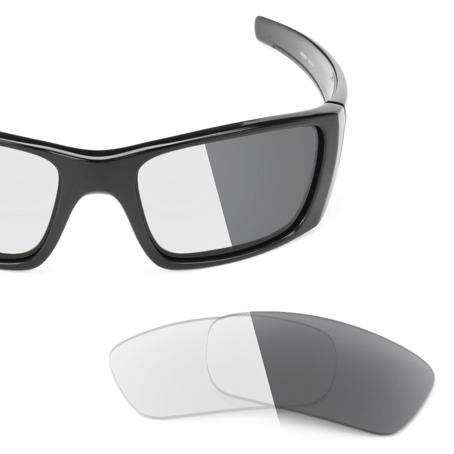 Oakley Fuel Cell OO9096 replacement lenses — Adapt Gray Photochromic polarized sunglass lens, 100% UV | ReFramed
