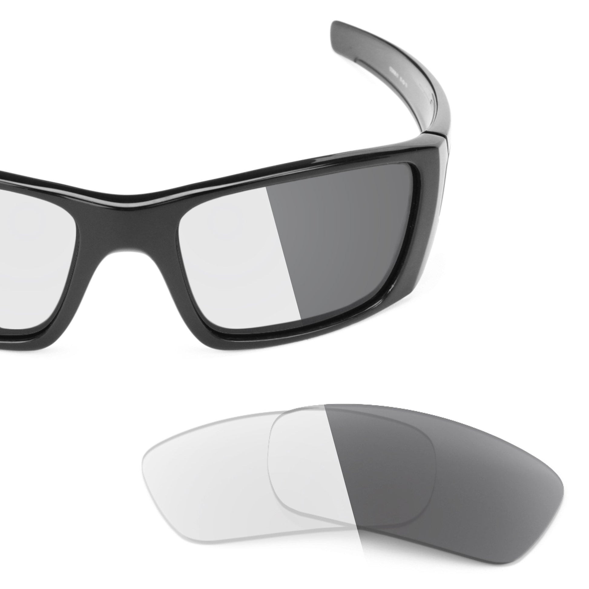 Oakley Fuel Cell OO9096 replacement lenses — Adapt Gray Photochromic polarized sunglass lens, 100% UV | ReFramed
