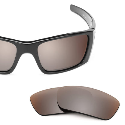Oakley Fuel Cell OO9096 replacement lenses — Flash Bronze MirrorShield® polarized sunglass lens, 100% UV | ReFramed