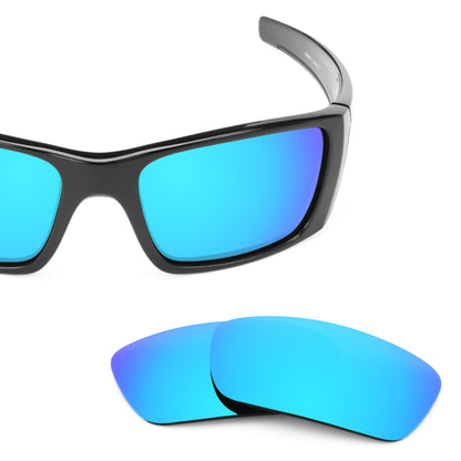 Oakley Fuel Cell OO9096 replacement lenses — Ice Blue MirrorShield® polarized sunglass lens, 100% UV | ReFramed