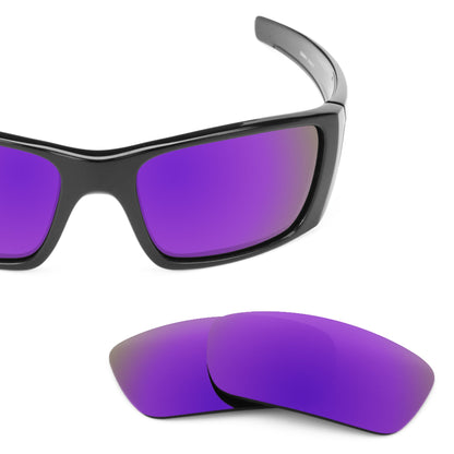 Oakley Fuel Cell OO9096 replacement lenses — Plasma Purple MirrorShield® polarized sunglass lens, 100% UV | ReFramed