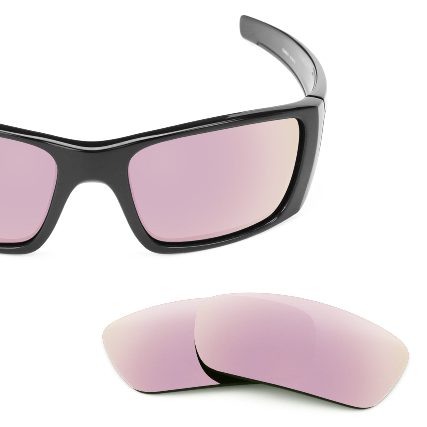 Oakley Fuel Cell OO9096 replacement lenses — Rose Gold MirrorShield® polarized sunglass lens, 100% UV | ReFramed
