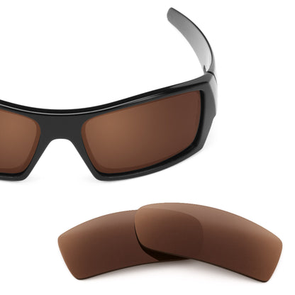 Oakley Gascan OO9014 replacement lenses — Dark Brown polarized sunglass lens, 100% UV | ReFramed