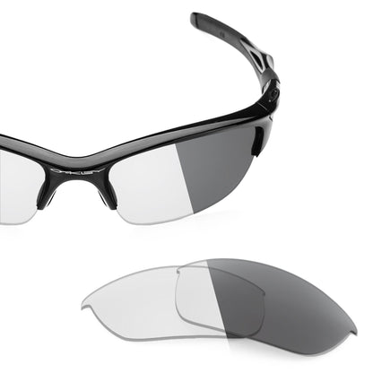 Oakley Half Jacket 2.0 OO9144 replacement lenses — Adapt Gray Photochromic polarized sunglass lens, 100% UV | ReFramed