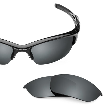 Oakley Half Jacket 2.0 OO9144 replacement lenses — Black Chrome MirrorShield® polarized sunglass lens, 100% UV | ReFramed