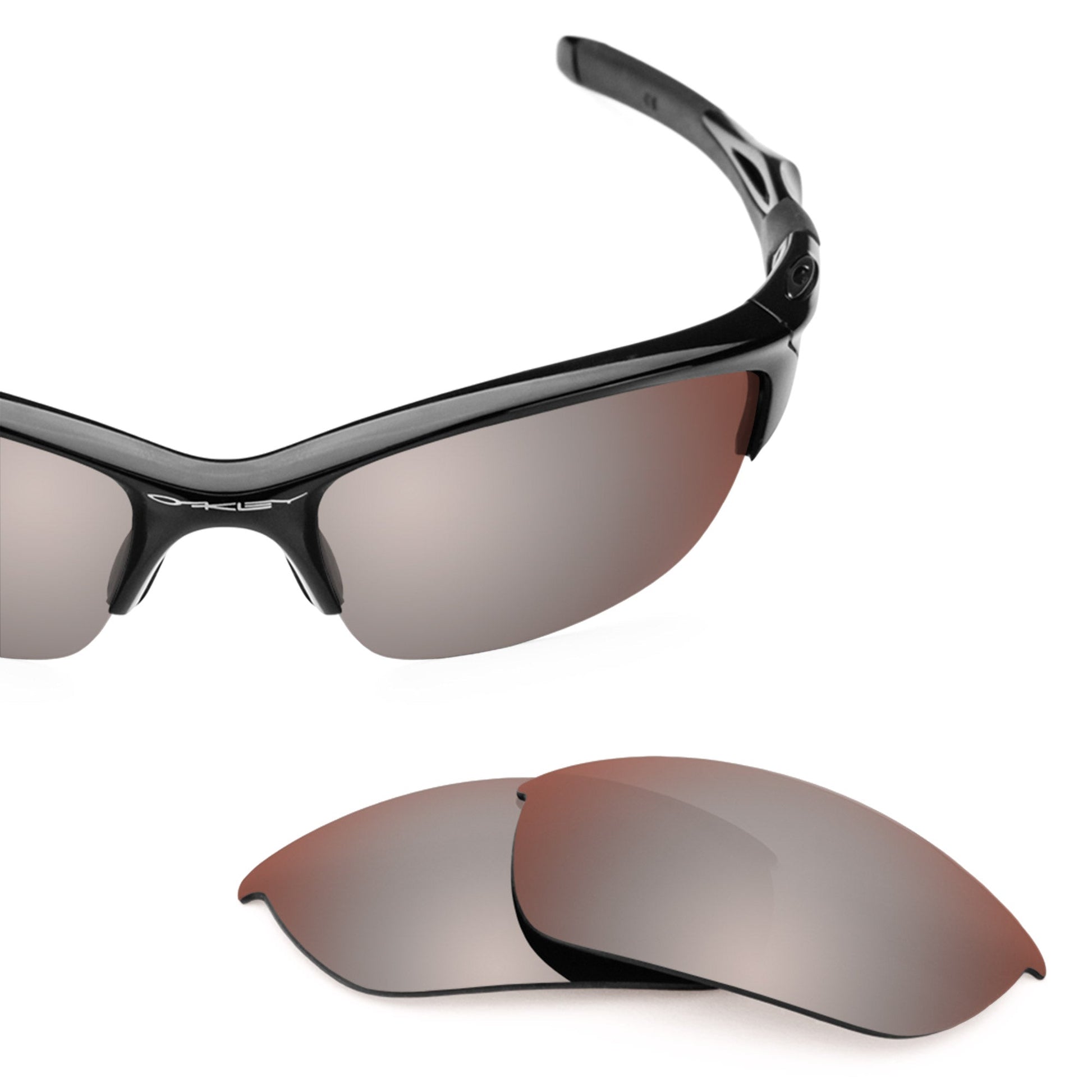 Oakley Half Jacket 2.0 OO9144 replacement lenses — Flash Bronze MirrorShield® polarized sunglass lens, 100% UV | ReFramed