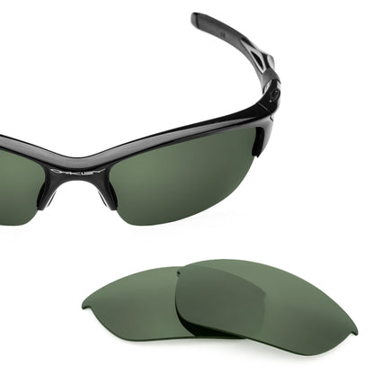 Oakley Half Jacket 2.0 OO9144 replacement lenses — Gray Green polarized sunglass lens, 100% UV | ReFramed
