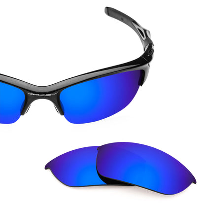 Oakley Half Jacket 2.0 OO9144 replacement lenses — Tidal Blue MirrorShield® polarized sunglass lens, 100% UV | ReFramed