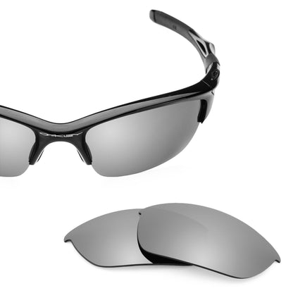 Oakley Half Jacket 2.0 OO9144 replacement lenses — Titanium MirrorShield® polarized sunglass lens, 100% UV | ReFramed