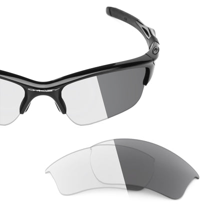 Oakley Half Jacket 2.0 XL OO9154 replacement lenses — Adapt Gray Photochromic polarized sunglass lens, 100% UV | ReFramed
