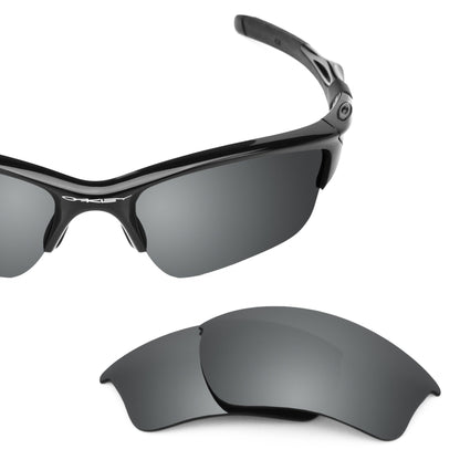 Oakley Half Jacket 2.0 XL OO9154 replacement lenses — Black Chrome MirrorShield® polarized sunglass lens, 100% UV | ReFramed