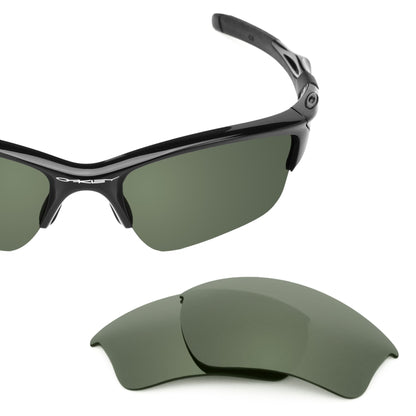 Oakley Half Jacket 2.0 XL OO9154 replacement lenses — Gray Green polarized sunglass lens, 100% UV | ReFramed
