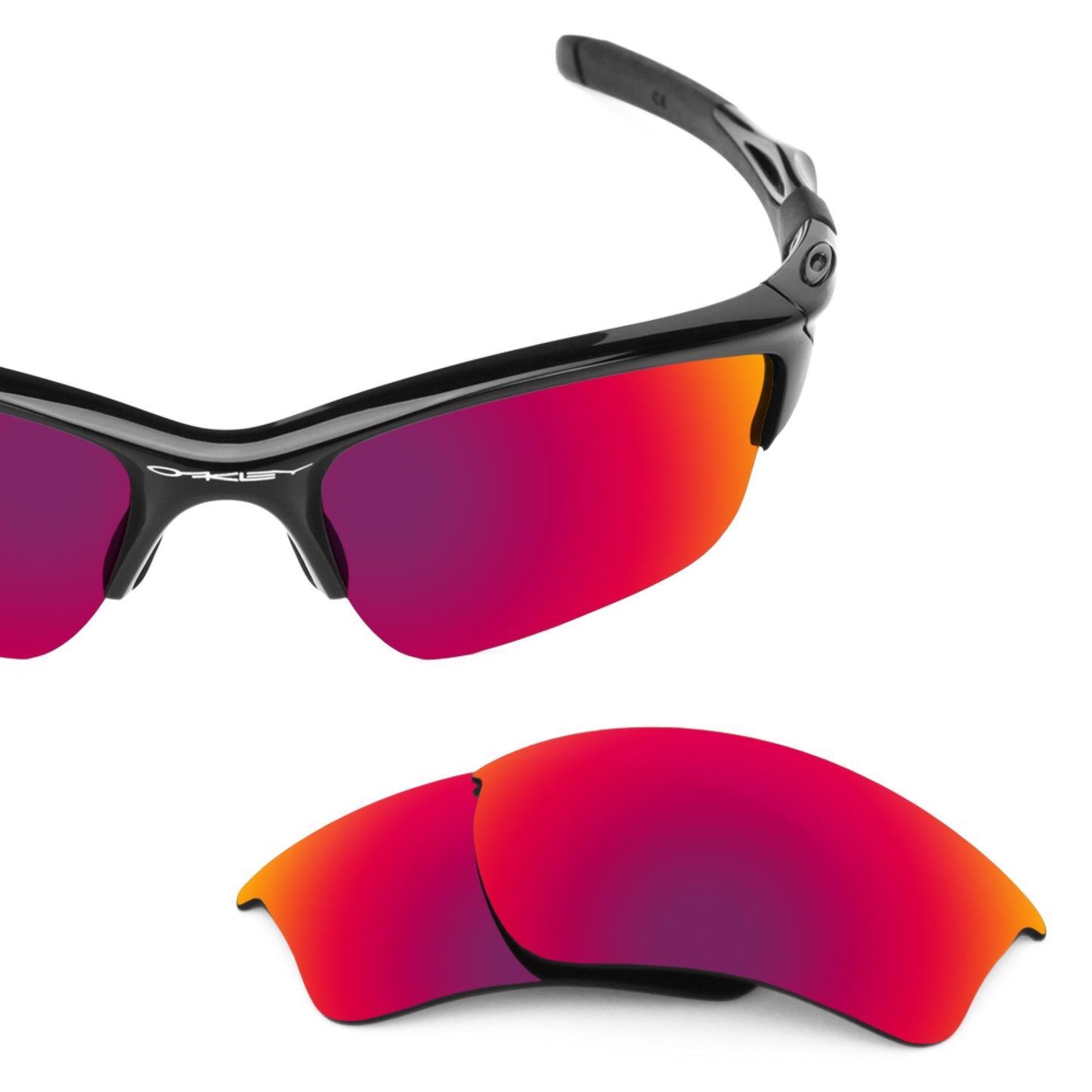 Oakley Half Jacket 2.0 XL OO9154 replacement lenses — Midnight Sun MirrorShield® polarized sunglass lens, 100% UV | ReFramed