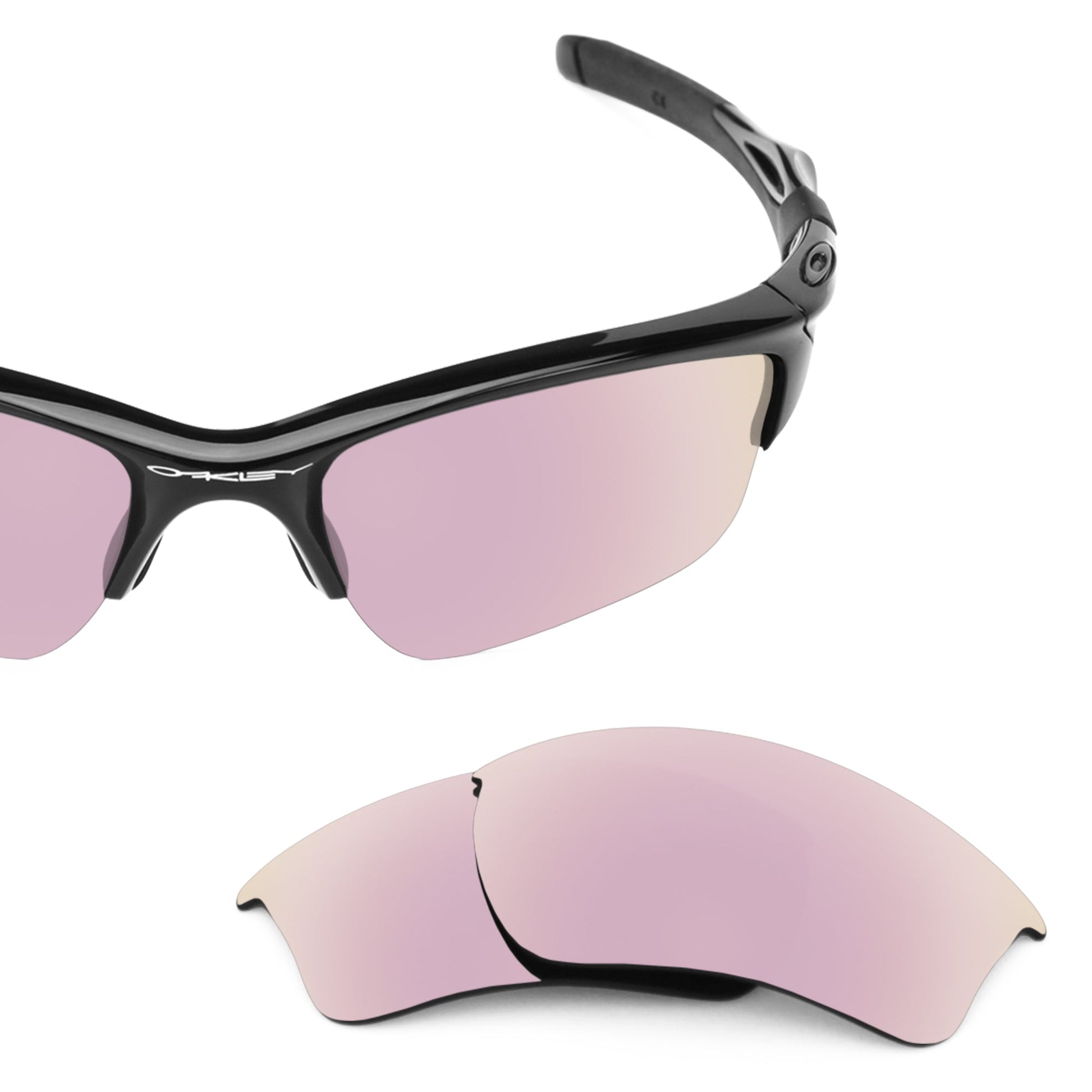 Oakley Half Jacket 2.0 XL OO9154 replacement lenses — Rose Gold MirrorShield® polarized sunglass lens, 100% UV | ReFramed