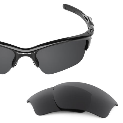 Oakley Half Jacket 2.0 XL OO9154 replacement lenses — Stealth Black polarized sunglass lens, 100% UV | ReFramed