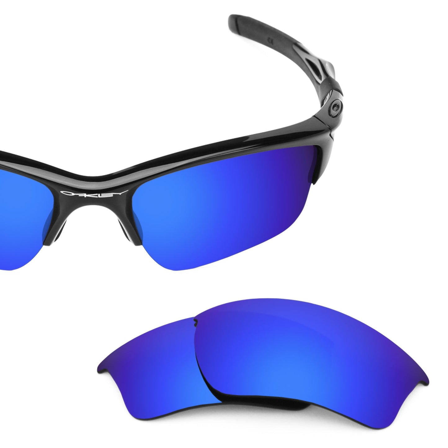 Oakley Half Jacket 2.0 XL OO9154 replacement lenses — Tidal Blue MirrorShield® polarized sunglass lens, 100% UV | ReFramed