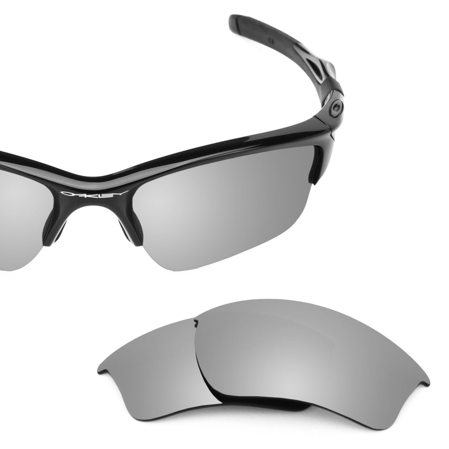 Oakley Half Jacket 2.0 XL OO9154 replacement lenses — Titanium MirrorShield® polarized sunglass lens, 100% UV | ReFramed